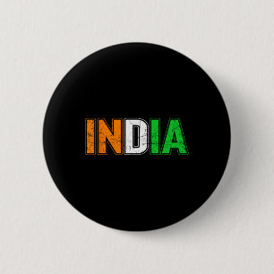Badge Rond 5 Cm Cricket Inde Sport indien Athlète Joueur Entraîneu