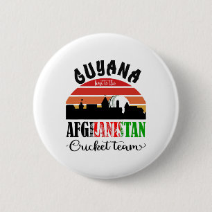 Badge Rond 5 Cm Cricket T20 Guyana Accueille l'équipe de cricket d