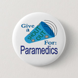Badge Rond 5 Cm Criez pour les ambulanciers