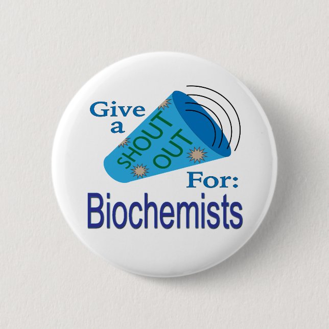 Badge Rond 5 Cm Criez pour les biochimistes (Devant)