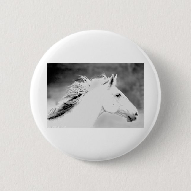 Badge Rond 5 Cm Crinière de LIN26BW dans le Wind.tif (Devant)