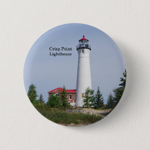 Badge Rond 5 Cm Crisp Point Lighthouse button