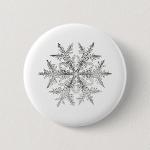 BADGE ROND 5 CM CRISTAL DE NEIGE