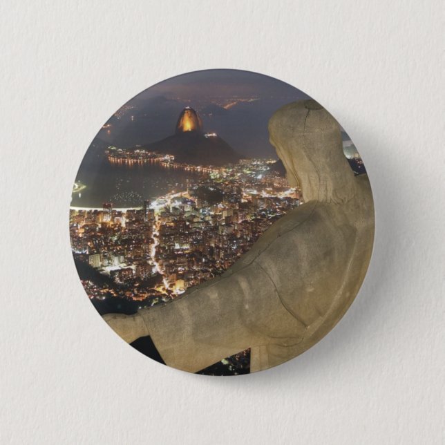 Badge Rond 5 Cm Cristo Redentor (Devant)