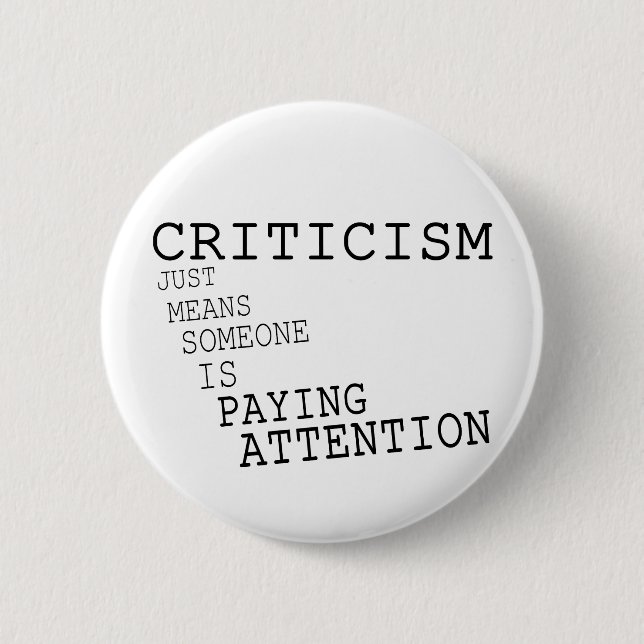Badge Rond 5 Cm Critique (Devant)