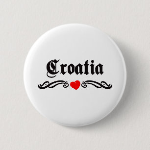 Badge Rond 5 Cm Croatie