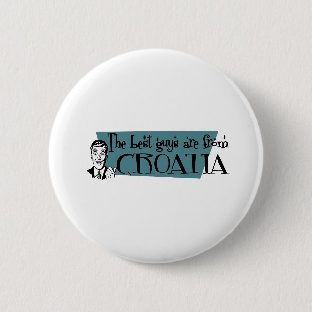 BADGE ROND 5 CM CROATIE (Devant)