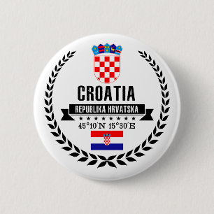 Badge Rond 5 Cm Croatie