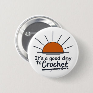 Badge Rond 5 Cm crochet drôle