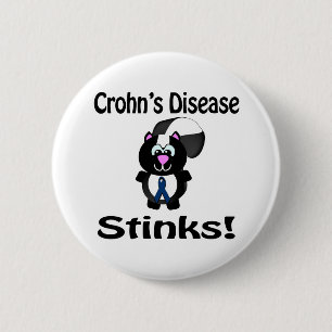 Badge Rond 5 Cm Crohns Maladie pue conception de la sensibilisatio