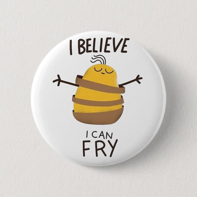 Badge Rond 5 Cm Croire  (Devant)