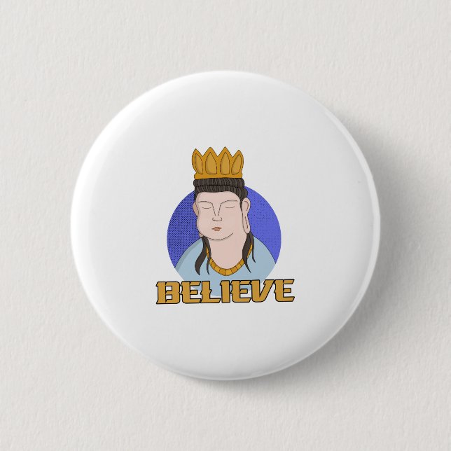 Badge Rond 5 Cm Croire (Devant)