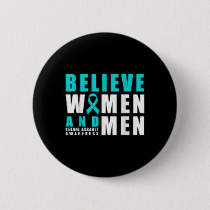 Badge Rond 5 Cm Croire les femmes et les hommes utiliser le ruban
