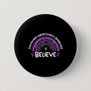 Badge Rond 5 Cm Croire _ Mois de sensibilisation à l'hypertension