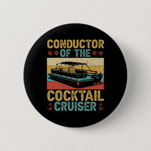 Badge Rond 5 Cm Croiseur de queue de chef d'orchestre capitaine de