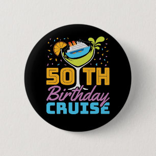 Badge Rond 5 Cm Croisière 50e anniversaire