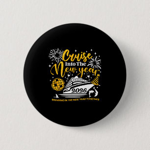 Badge Rond 5 Cm Croisière dans la nouvelle année 2026 Bonne année
