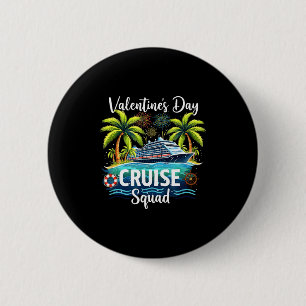 Badge Rond 5 Cm Croisière de la Saint-Valentin Équipe de vacances