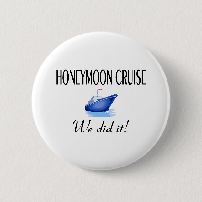 Badge Rond 5 Cm Croisière de lune de miel (Devant)