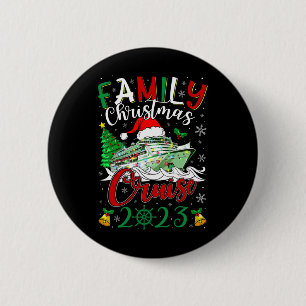 Badge Rond 5 Cm Croisière de Noël en famille 2023 Merry Cruisemas 