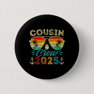 Badge Rond 5 Cm Croisière des cousins 2025 Groupe familial assorti