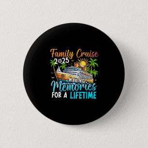 Badge Rond 5 Cm Croisière en famille 2025 Vacances de croisière en
