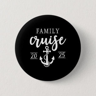 Badge Rond 5 Cm Croisière en famille 2025 Vacances en famille Corr