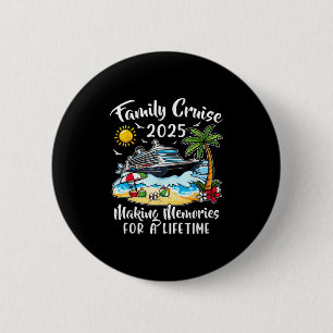 Badge Rond 5 Cm Croisière en famille 2025 Vacances Réunion en fami