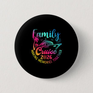 Badge Rond 5 Cm Croisière en famille 2026 Vacances d'été en famill