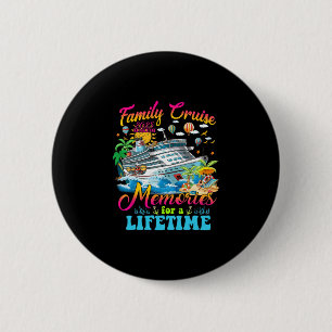 Badge Rond 5 Cm Croisière en famille créant des souvenirs pour tou