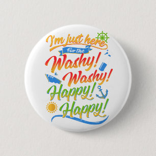 Badge Rond 5 Cm Croisière en famille Washy Funny Vacation Cruise 2