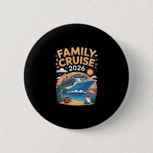 Badge Rond 5 Cm Croisière familiale 2026 