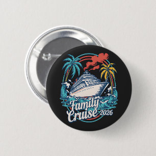 Badge Rond 5 Cm Croisière familiale Vacances d'été à la plage 2026