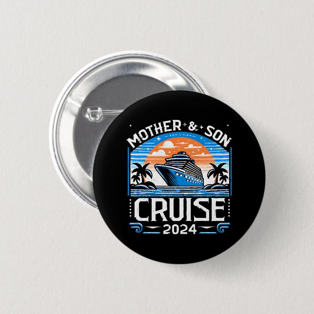 Badge Rond 5 Cm Croisière mère et fille 2024 (Devant & derrière)