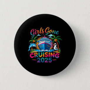 Badge Rond 5 Cm Croisière pour filles 2025 Vacances sur un bateau
