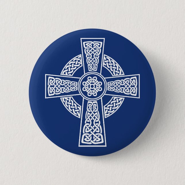 Badge Rond 5 Cm Croix celtique (Devant)