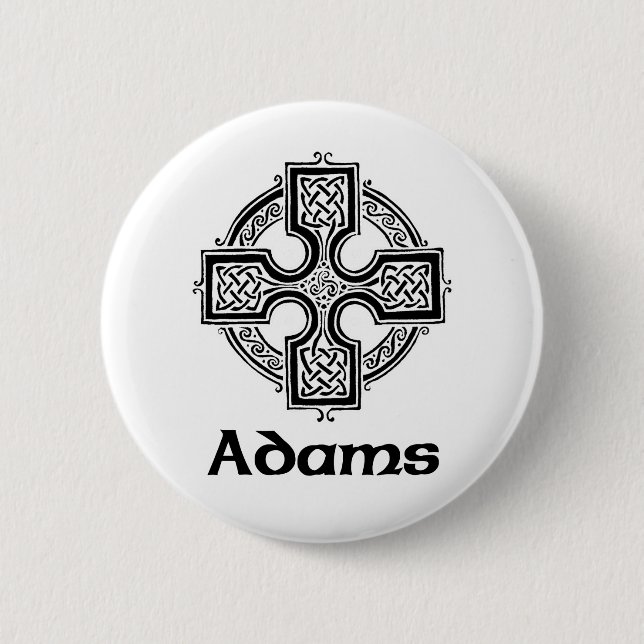 Badge Rond 5 Cm Croix celtique d'Adams (Devant)