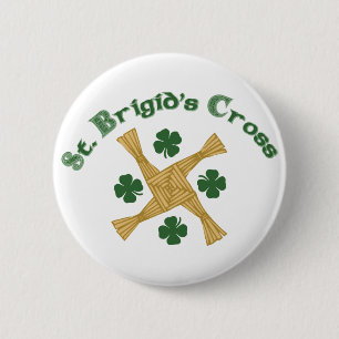 Badge Rond 5 Cm Croix de Saint-Brigides