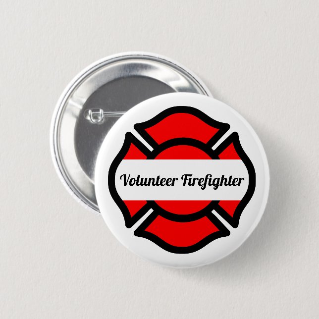 Badge Rond 5 Cm Croix de St. Florian (Devant & derrière)