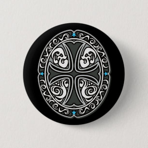 Badge Rond 5 Cm CROIX d'emblème