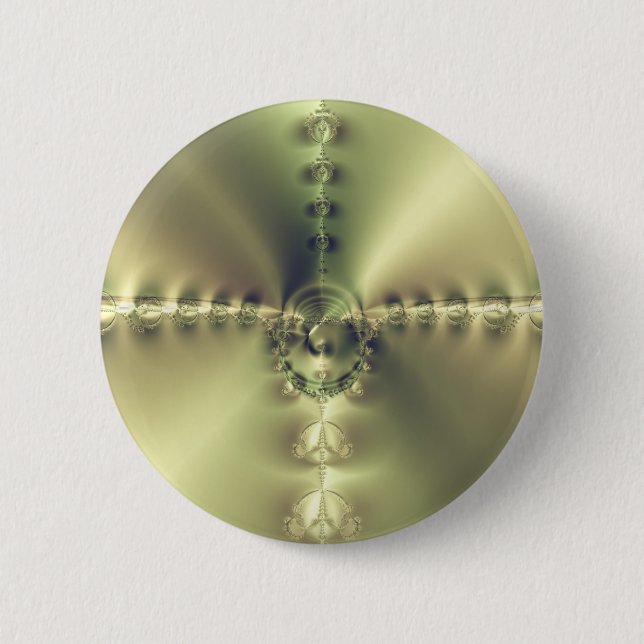 Badge Rond 5 Cm Croix dorée (Devant)