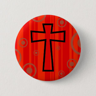 Badge Rond 5 Cm Croix géniale