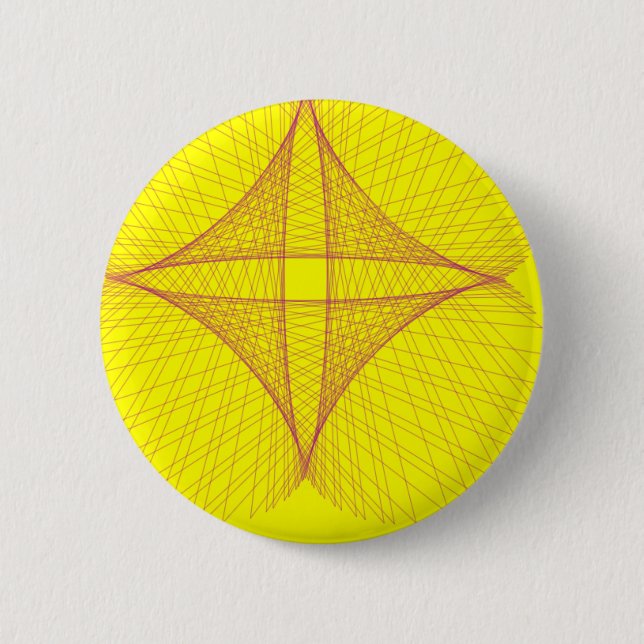 Badge Rond 5 Cm croix jaune (Devant)