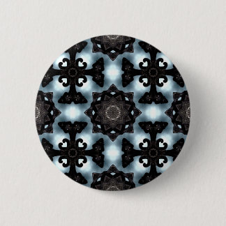 Badge Rond 5 Cm Croix médiévale et médaillons
