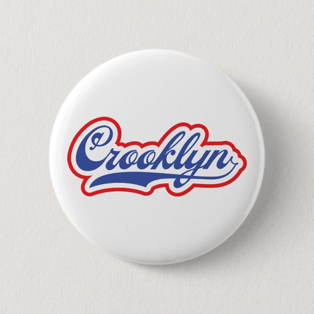 Badge Rond 5 Cm Crooklyn, New York (Devant)