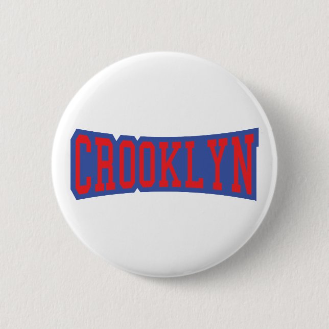 BADGE ROND 5 CM CROOKLYN, NYC (Devant)