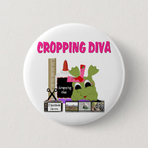 Badge Rond 5 Cm Cropping Diva