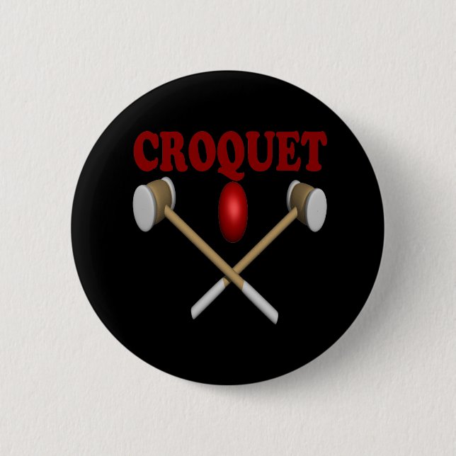 Badge Rond 5 Cm Croquet (Devant)