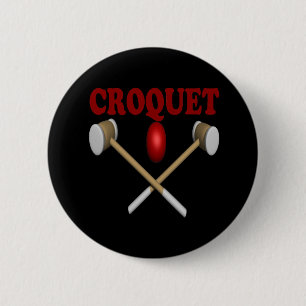 Badge Rond 5 Cm Croquet