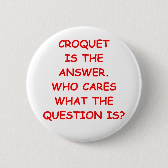 Badge Rond 5 Cm croquet (Devant)